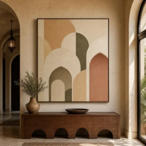 tableau Arches du riad – vue principale du tableau sur toile