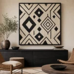 tableau Atlas noir et ivoire – vue principale du tableau sur toile