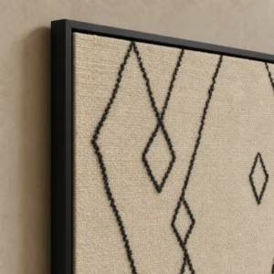 Détail de matière du tableau Beni Ouarain minimal imprimé sur toile