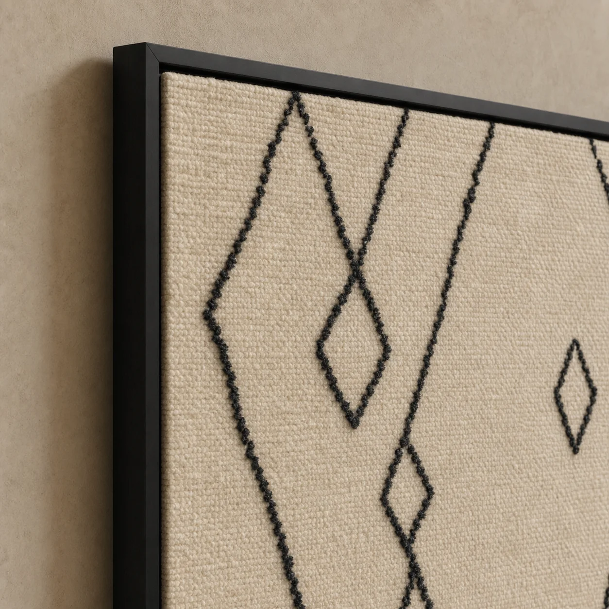 Détail de matière du tableau Beni Ouarain minimal imprimé sur toile