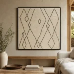 tableau Beni Ouarain minimal – vue principale du tableau sur toile