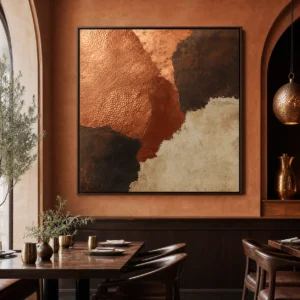 tableau Cuivre de Marrakech – vue principale du tableau sur toile