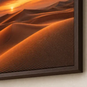 Détail de matière du tableau Dunes de Merzouga imprimé sur toile