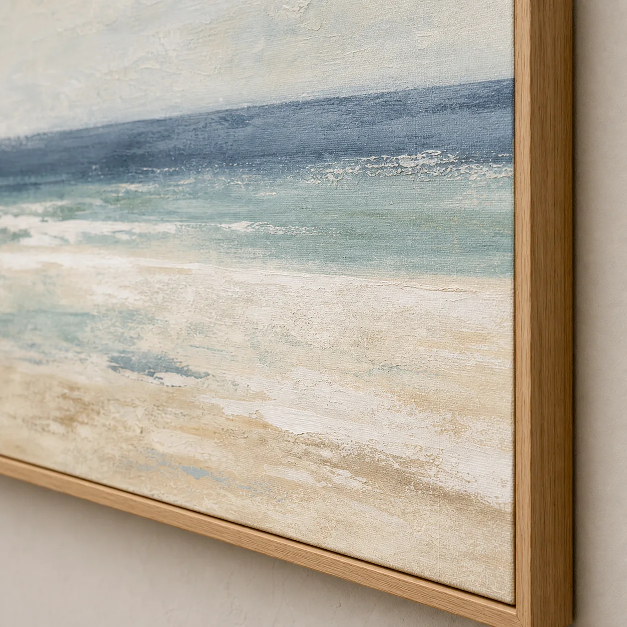 Détail de matière du tableau Océan d’Essaouira imprimé sur toile