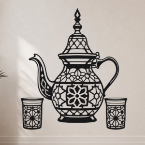 Théière Marocaine – motif seul sans mise en scène