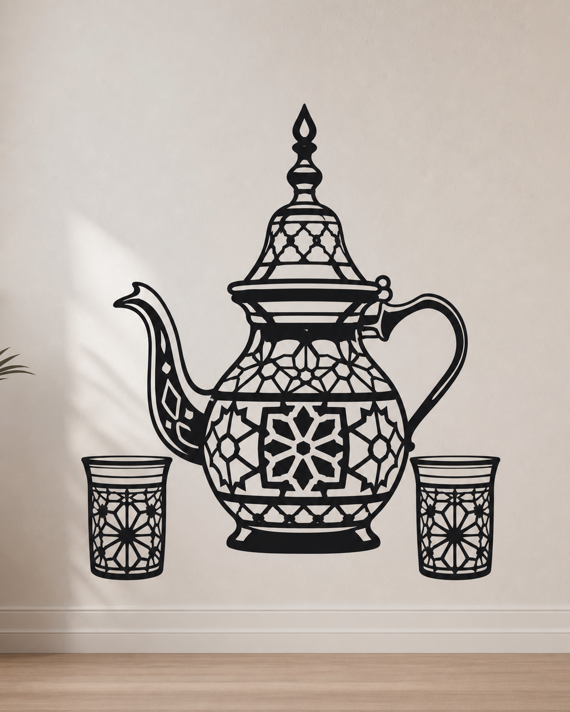 Théière Marocaine – motif seul sans mise en scène